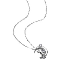 Load image into Gallery viewer, Angel Friends Sterling Silver Cat on the Moon Necklace AFNL0001
