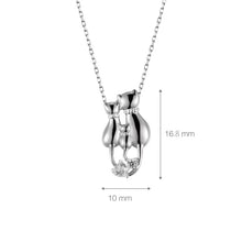 Load image into Gallery viewer, Angel Friends Sterling Silver Cat Necklace AFNL0002
