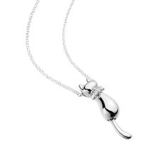 Load image into Gallery viewer, Angel Friends Sterling Silver Cat Birthstone Necklace AFNL0003
