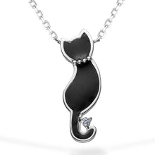 Load image into Gallery viewer, Angel Friends Sterling Silver Cat Necklace AFNL0005
