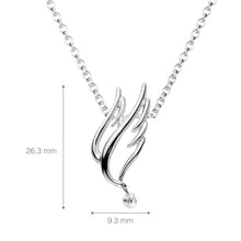 Load image into Gallery viewer, Angel Wing Sterling Silver Necklace AWNL0004

