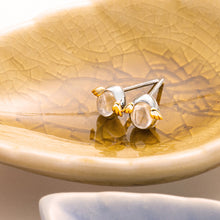 Load image into Gallery viewer, Angel Egg Sterling Silver Moonstone Earrings TSER0007
