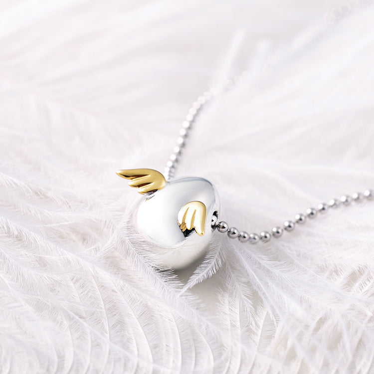 Angel Egg Sterling Silver Necklace