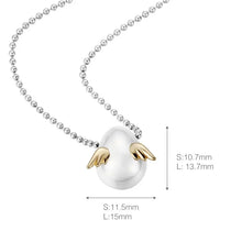 Load image into Gallery viewer, Angel Egg Sterling Silver Necklace
