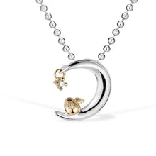 Load image into Gallery viewer, Angel Egg Sterling Silver Moon Necklace TSNL0005
