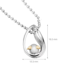 Load image into Gallery viewer, Angel Egg Sterling Silver Twist Necklace TSNL0009
