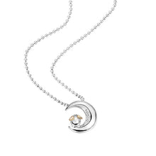 Load image into Gallery viewer, Angel Egg Sterling Silver Moon Necklace TSNL0010

