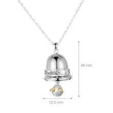 Load image into Gallery viewer, Angel Egg Sterling Silver Bell Necklace TSNL0011
