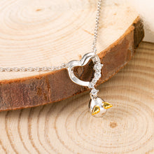 Load image into Gallery viewer, Angel Egg Sterling Silver Heart Necklace TSNL0023
