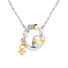 Load image into Gallery viewer, Angel Egg Sterling Silver Moon Necklace TSNL0024
